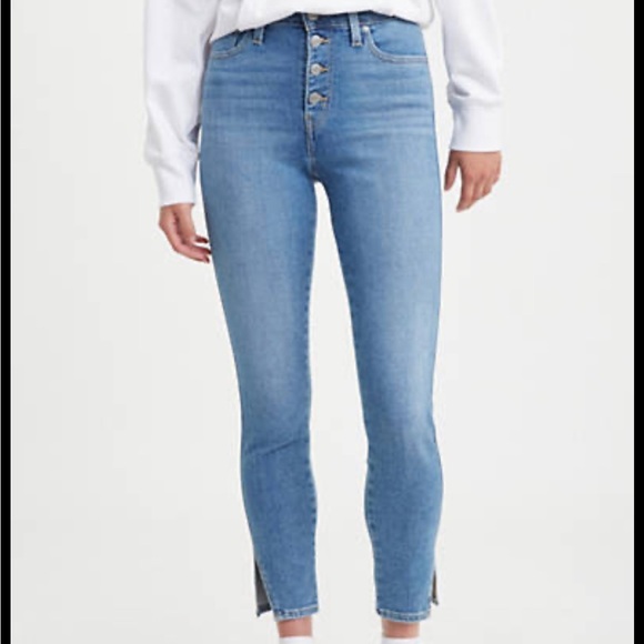 Levi's Denim - Levi’s 721 high rise skinny ankle button front jeans
